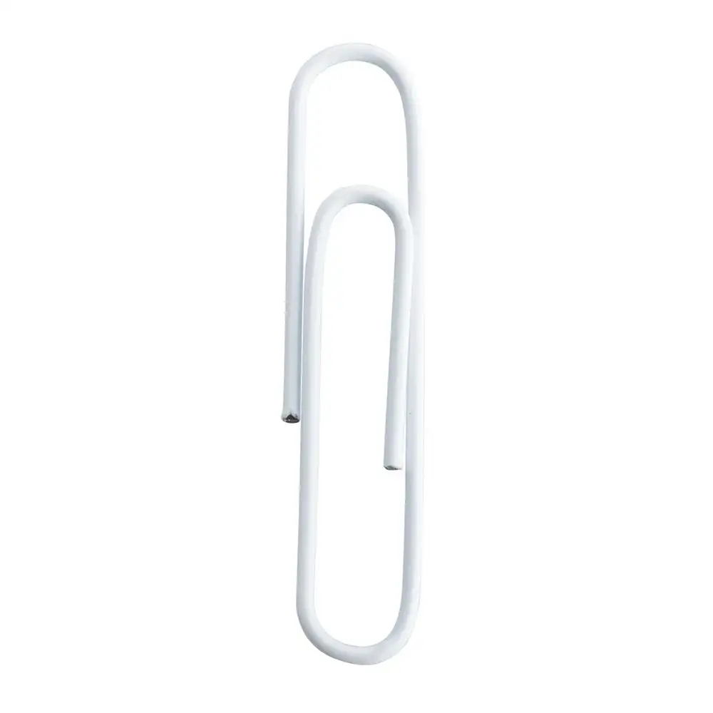 JAM Paper Jumbo Paper Clips, branco, 2 embalagens de 75, grande