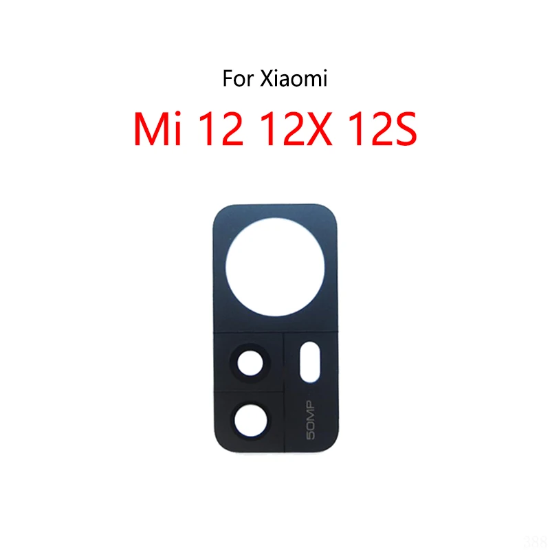 1PCS For Xiaomi Mi 12 12X 12S Back Lens Rear Camera Glass Lens Mirror Frame