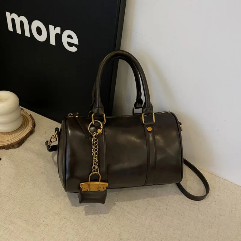 

Summer Wicker Straw Tote For Women Designer Luxury Bag With Leather Handles And Accents Retro Style