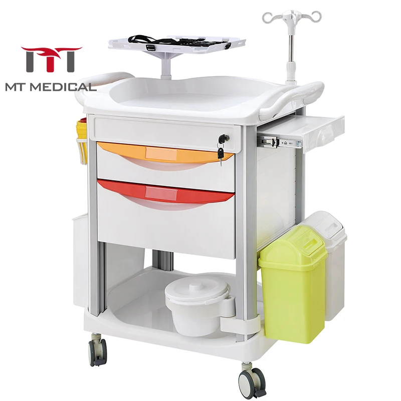 

MT MEDICAL OEM Good Quality Medical Crash Trolley Emergency Rescue Cart For Sale
