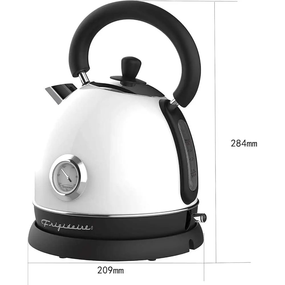 Retro elektryczny czajnik na gorącą wodę technologia szybkiego gotowania spożywcza stal nierdzewna bez BPA fajny uchwyt dotykowy 1,8 l gwizdek