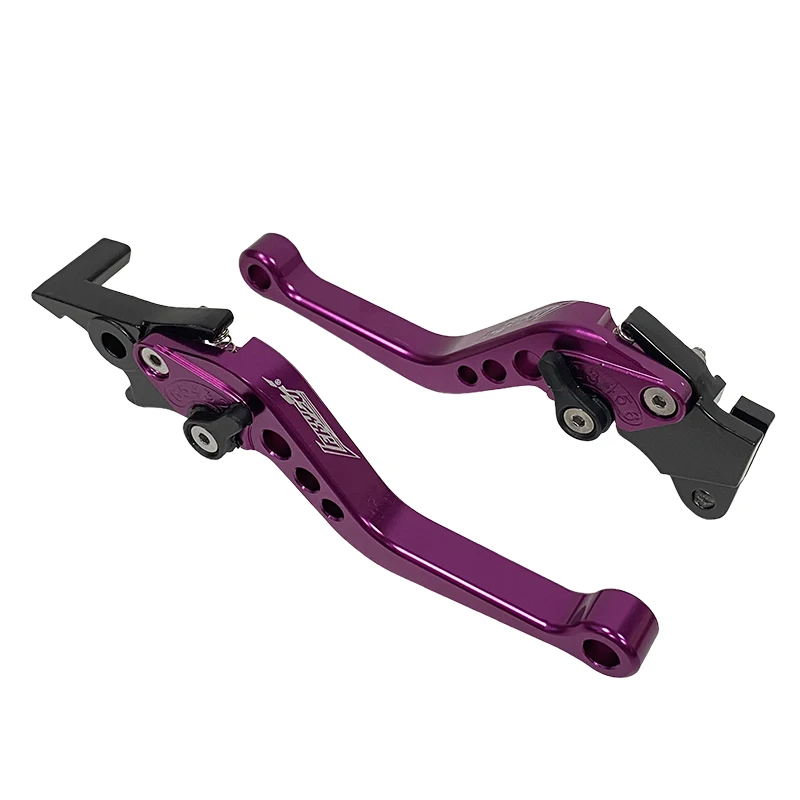 Universelle Motorrad-Kupplungs- und Bremshebel Motorradzubehör Modifizierte Hupe Einstellbarer Handtrommelhebel GY6 Modifikation CNC