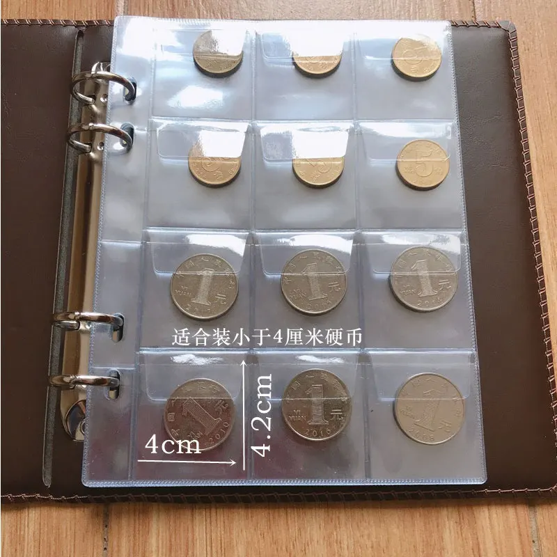 120/240 Pockets PU leather Cover Money Book Coin Storage Album For Coins Holder Collection Books High Quality Coin Collection