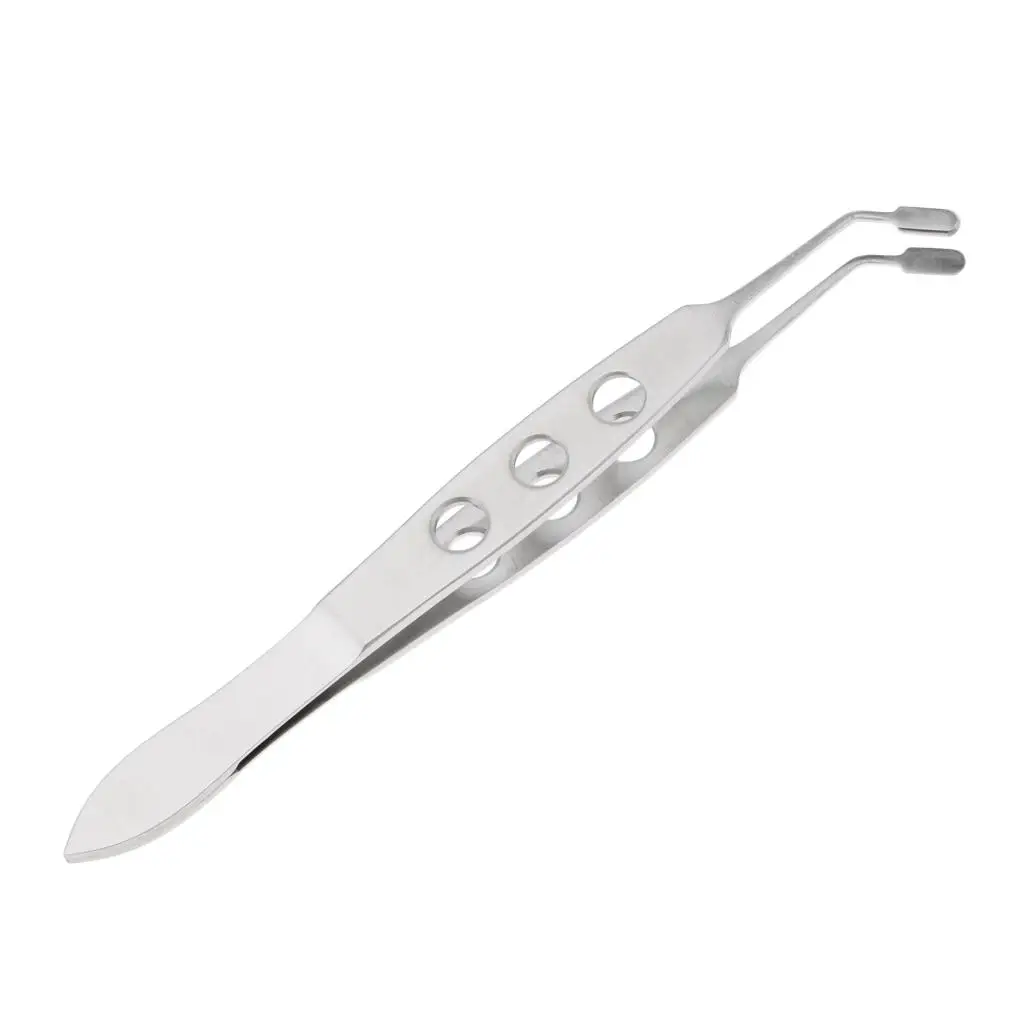 Professional Eyelid Compression Forceps Durable Stainless Steel Micros Instruments Square Head for Health Clinics