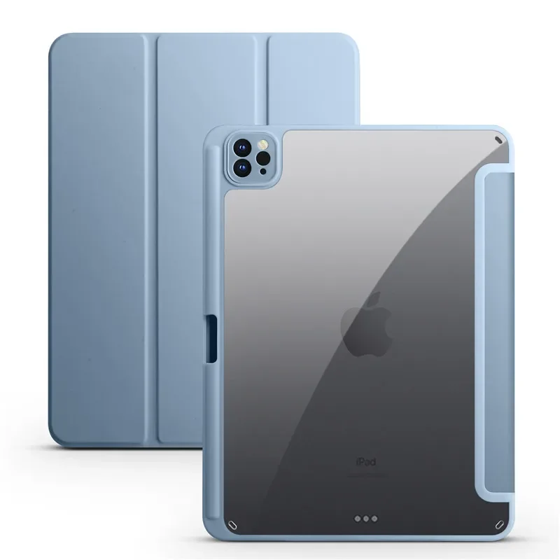 For iPad Air 13 inch 2024 2025 M3 M2 Tablet Case with Pencil Holder Cover Funda for iPad Pro 12 9 inch 2022 2021 2020 2018 Case
