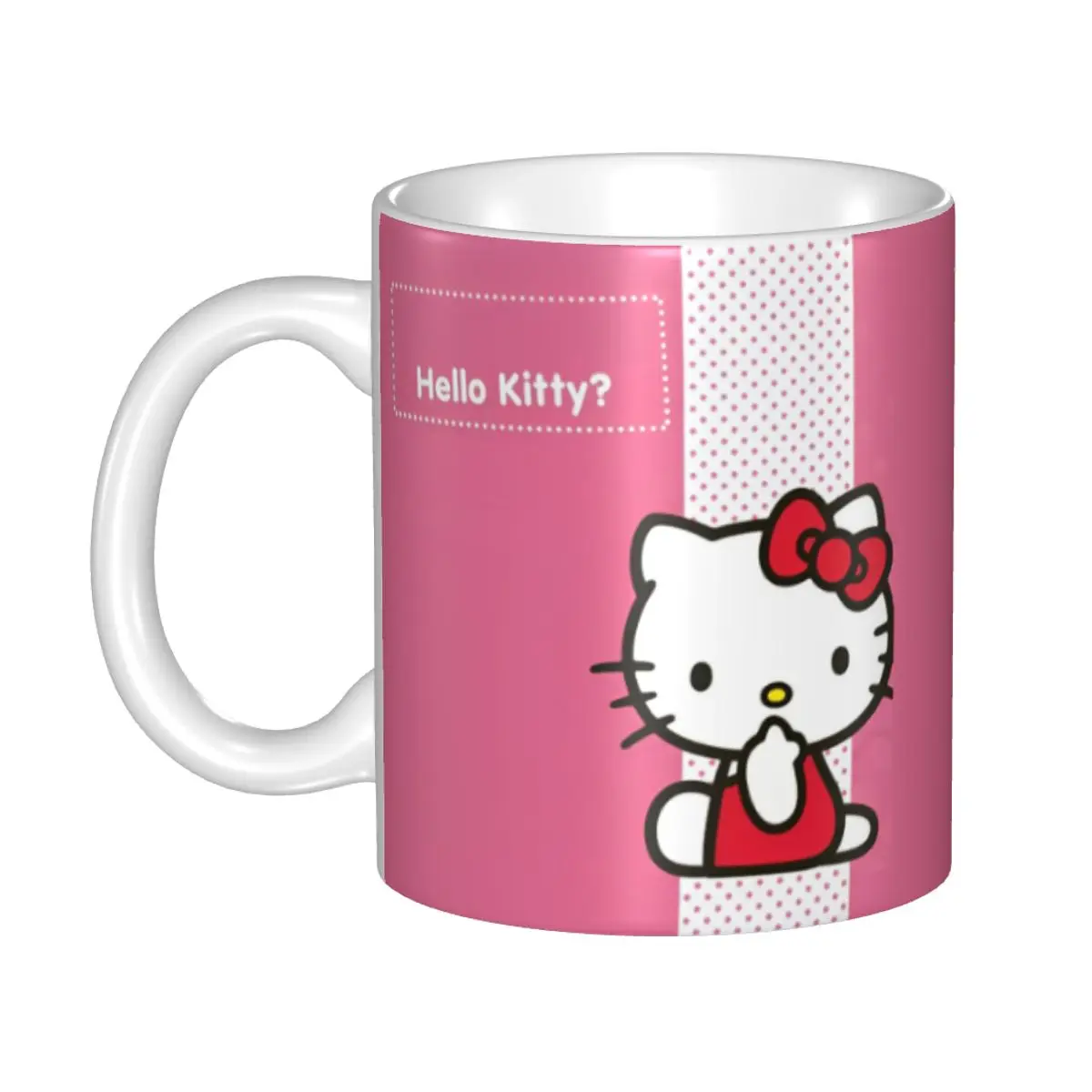 

Unique Design Hello Kitty Anime Merch Mugs Fun Cute Cartoon Tea Cup