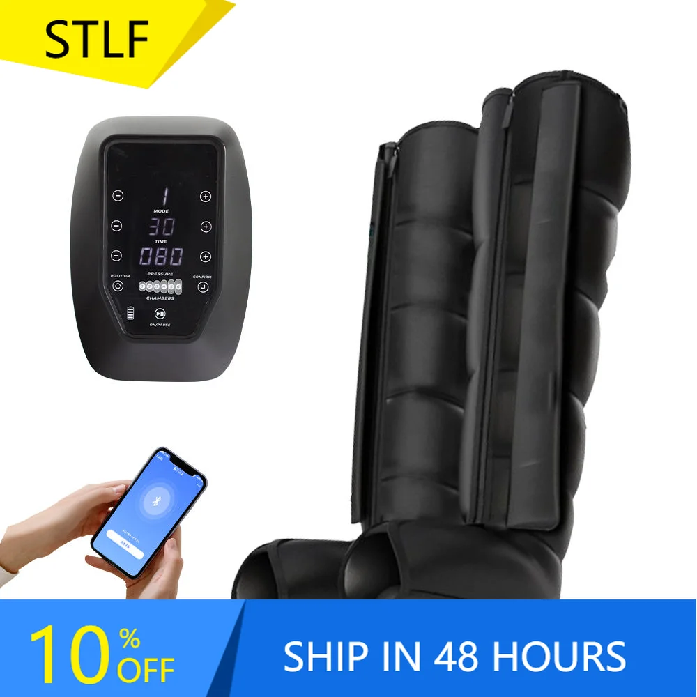 

STLF2025 Лидер продаж, заводская цена, 6-камерный профессиональный восстановительный массажер для расслабления мышц, воздушный компрессионный массажер для ног