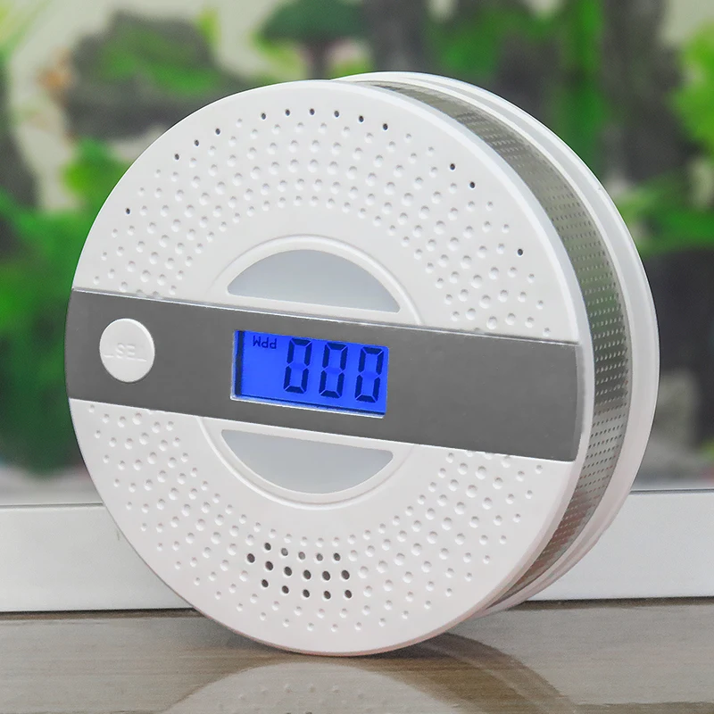 Home Security อิสระในครัวเรือน Smoke Alarm Detector ผสม CO คาร์บอนมอนอกไซด์เครื่องตรวจจับ