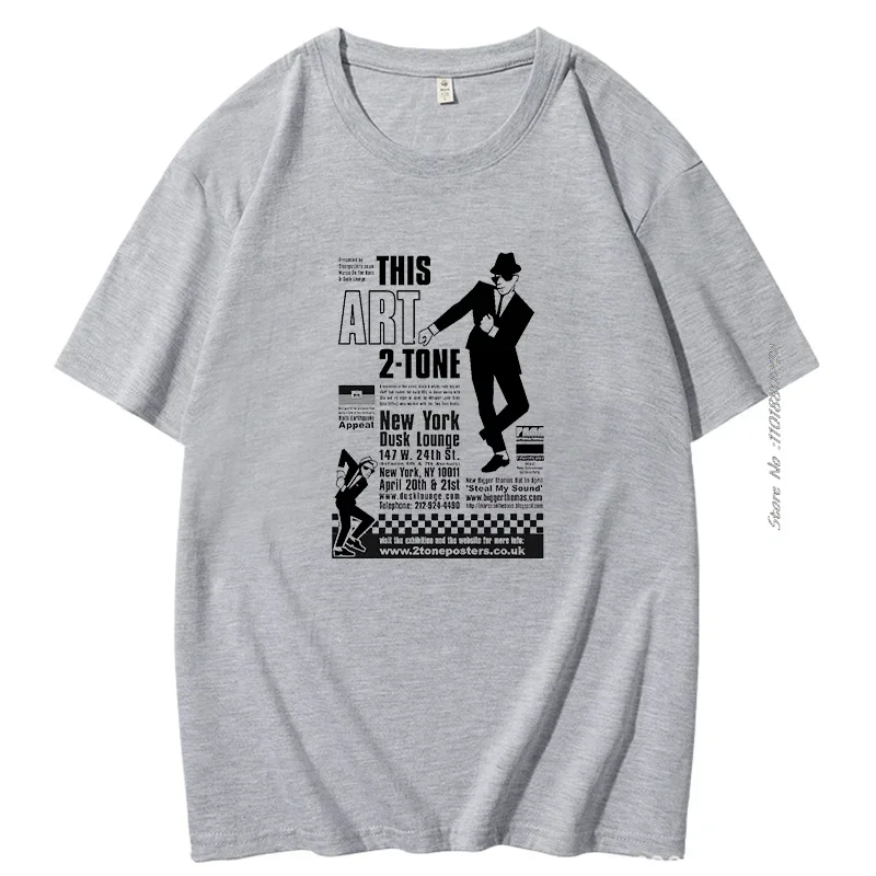 Summer Cotton T-Shirt 2 Tone Ska Tops Tee Mens The Specials Dance Craze Madness 2tone Selecter Top High Quality Mens Clothes