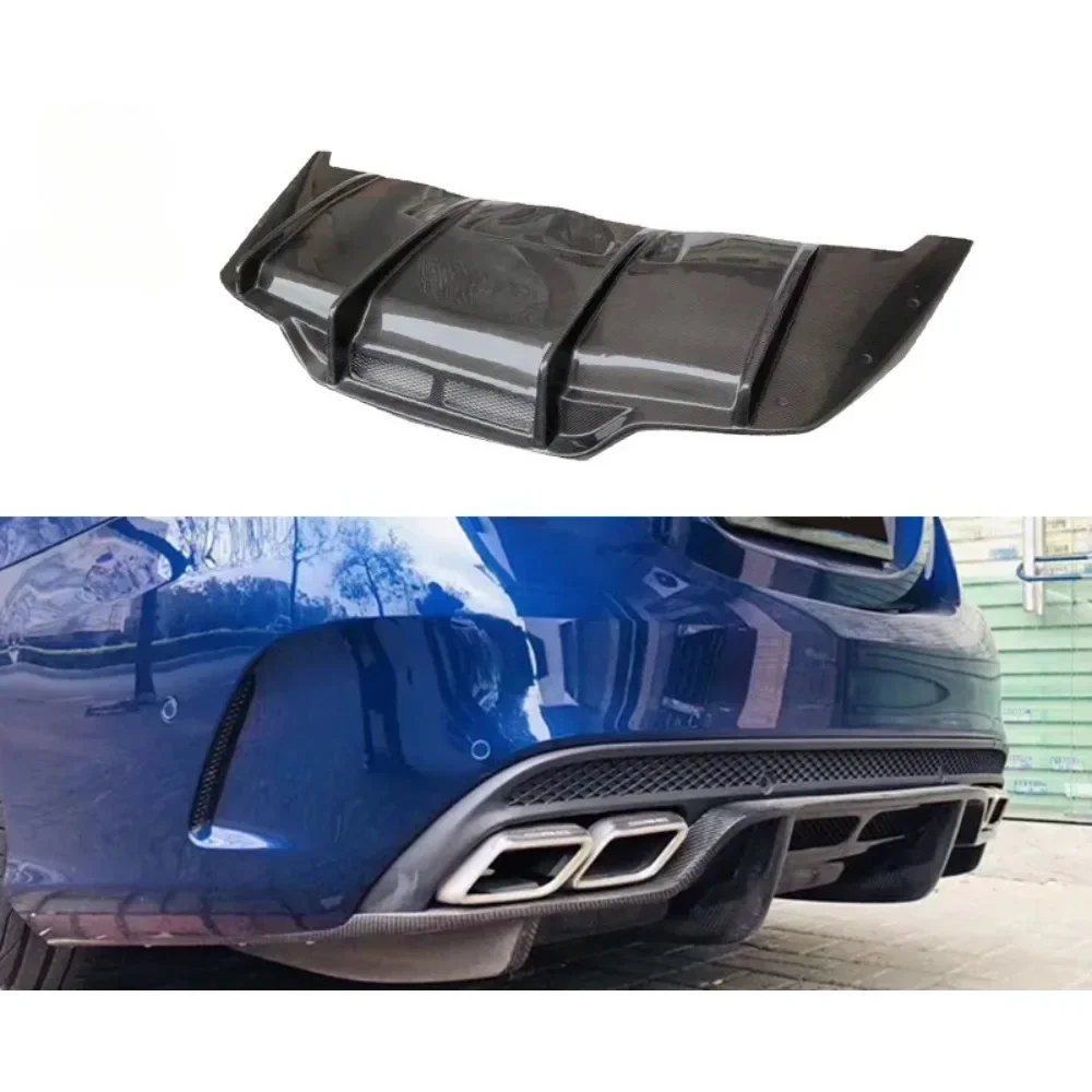 

New! Carbon Fiber PSM Style Rear Lip Rear Spoiler Diffuser For Mercedes Benz C-Class C200 C260 C63 W205 Car Accessories Body Kit