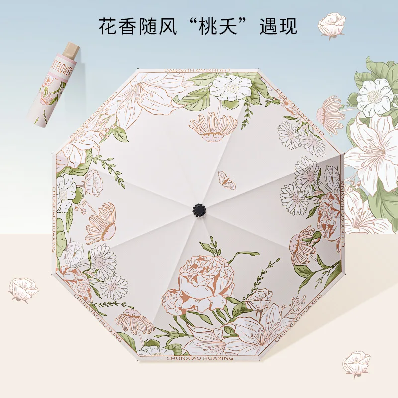 High Beauty Outdoor Instagram Wind Photography Umbrella Anti UV Thickened Ultra Strong Sunscreen Umbrella