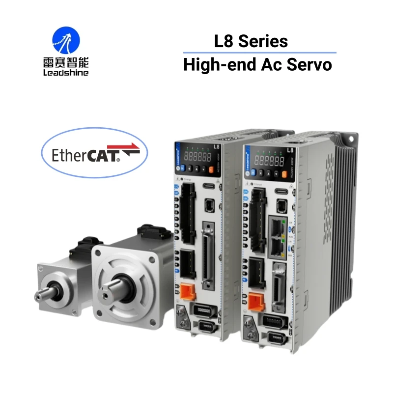Double Power Input Leadshine Ethercat Servo Driver Kit 400W Ethercat L8 Servo Motor with Drive Product Category Motor Drivers