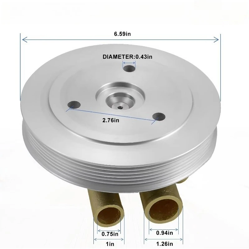 21212799  Water Pump for Volvo Penta 4.3 5.0 5.7 V8 V6