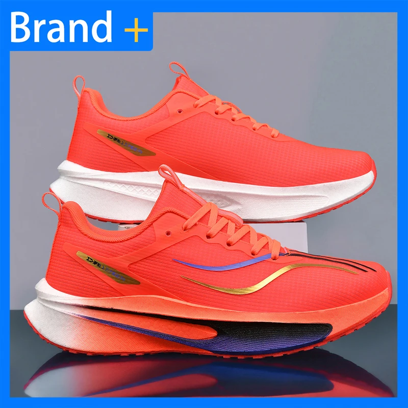 Unisex Sports Shoes Professional Running Breathable Training Shoes 2026 New Shock-absorbing Thick Soled Rebound Sports Shoes
