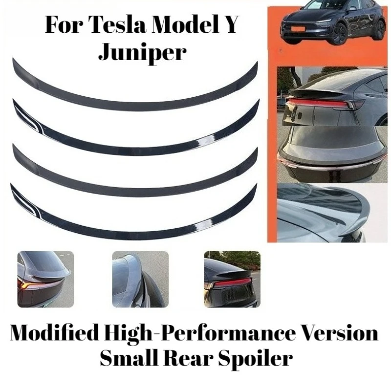 

For Tesla Model Y Juniper Rear Wing Spoiler Modified High-Performance Version Small Rear Spoiler ABS Carbon Fiber Car Accessorie