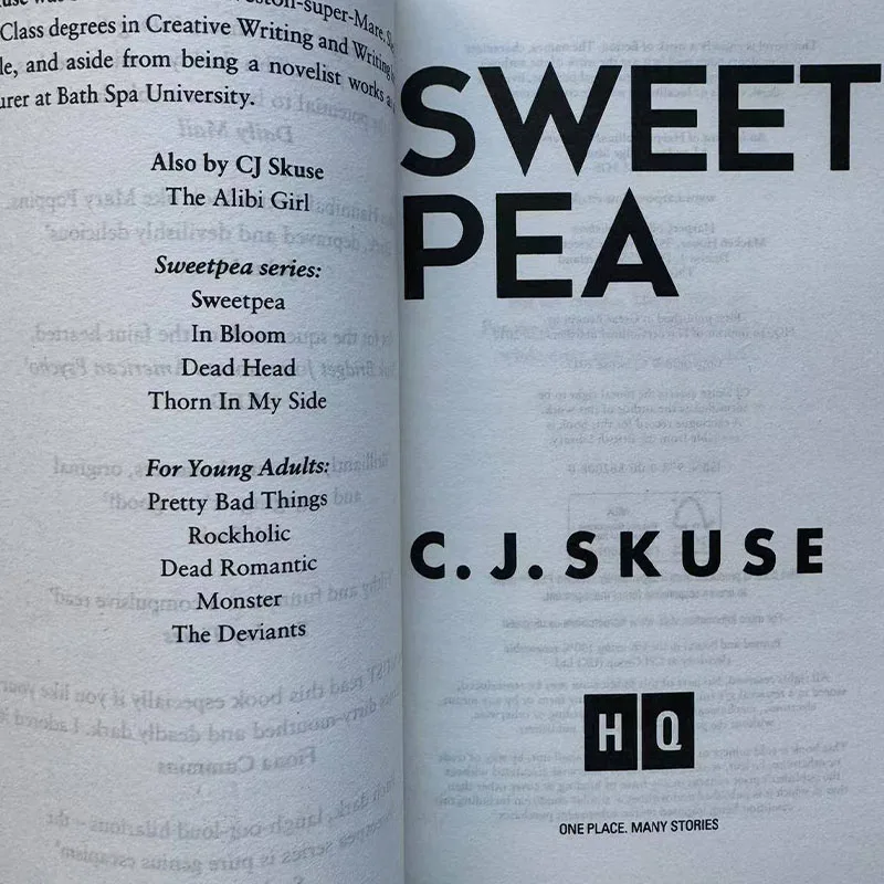 Sweetpea Um romance livro de bolso em inglês