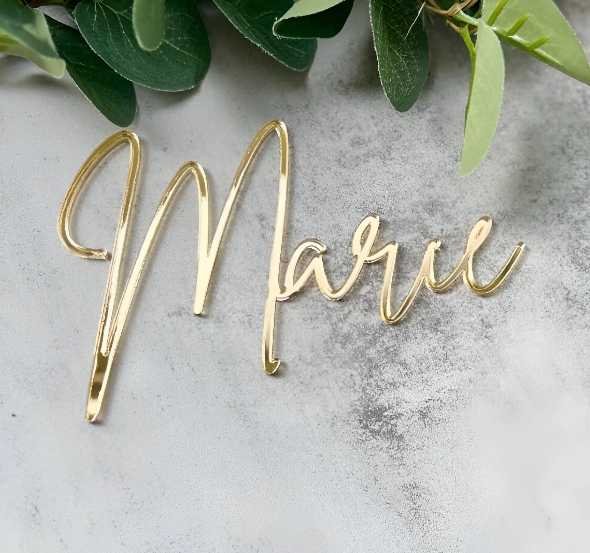 Acryl Namensschild Kuchen Topper, Name Kuchen Charm Custom Kuchen Topper, Hochzeit Tischkarten, personalisierte Geburtstagstorte Topper – Detail 6