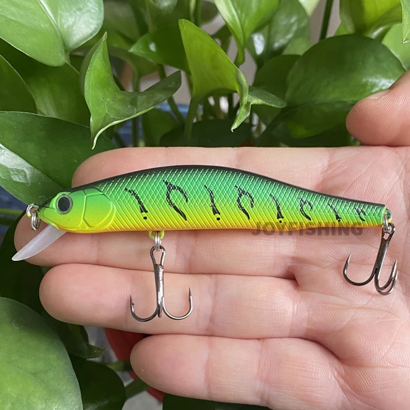 1PCS 90mm 11g Floating Minnow Lake Fishing Bait Isca Pesca Artificial Trout Carp Fishing Minnow Wobbler Artificial Bait 9128