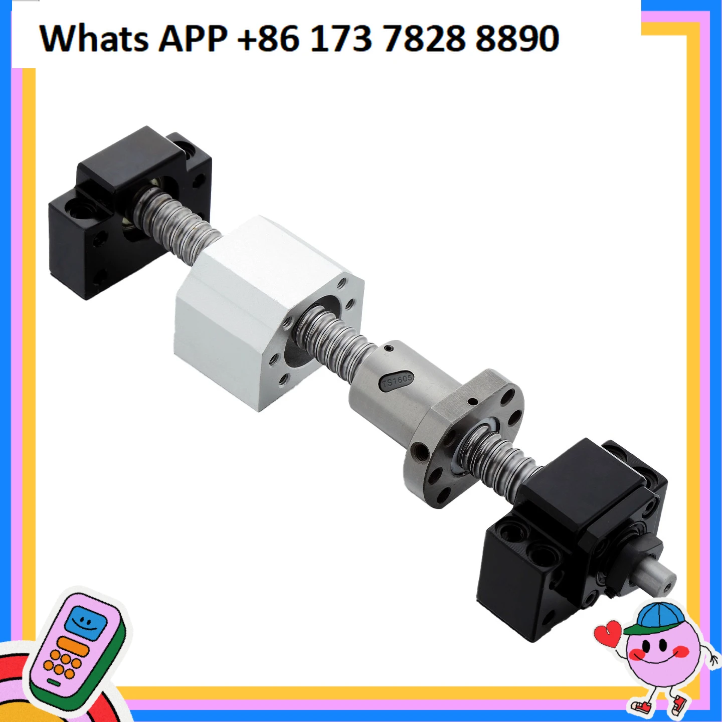 Precision Ball Screw Set Multiple Stroke Specifications 1204 1605 1610