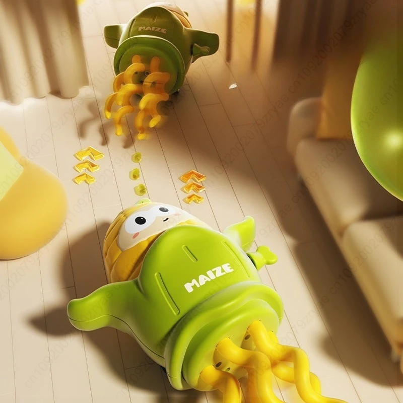 Zabawki Mechaniczne Nakręcane Tańczące Kukurydzy Kręcące się Kukurydzy Dziecięce Kukurydzy Zabawne Kreatywne Sortowanie, Układanie w Stosy, Łączenie