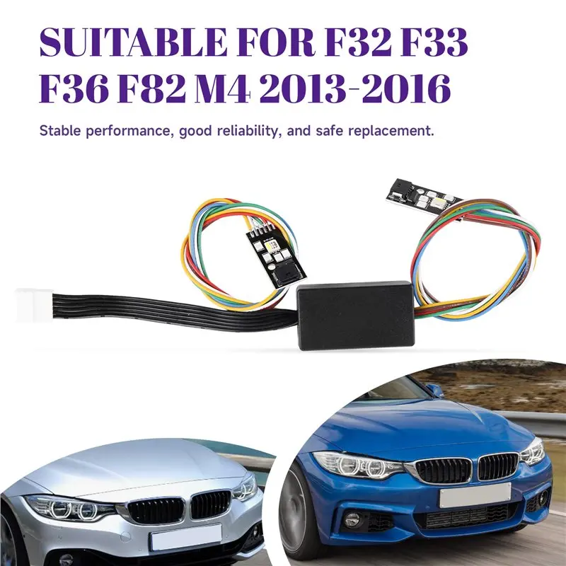 HOT-Rgb Multicolor LED RGBW Boards For BMW F32 F33 F36 4 Series F82 Pre LCI 2013- 2016 DRL Module Daytime Running Lights