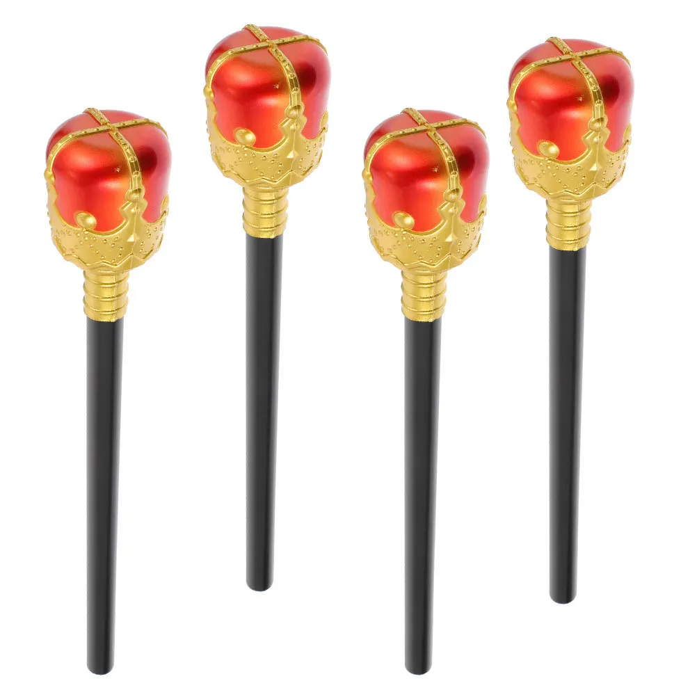 

4 шт., детский реквизит для вечеринки в честь Хэллоуина, высококачественный материал, тонкое мастерство, украшение со скипетром, реквизит для Хэллоуина