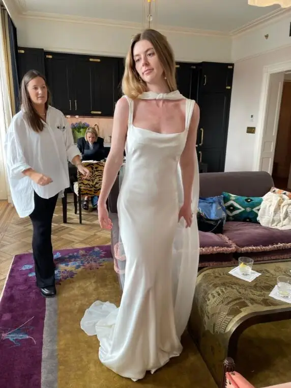 Giacca da sposa da sposa lunga in Chiffon con scialle estivo avvolgente BOLERO lungo fino al pavimento