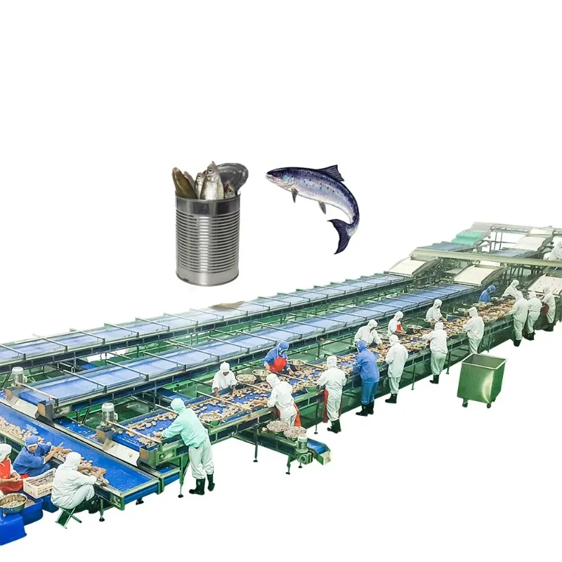 Turnkey Project Small Tuna Fish Canning Depalletizer Machine Production Line Customized
