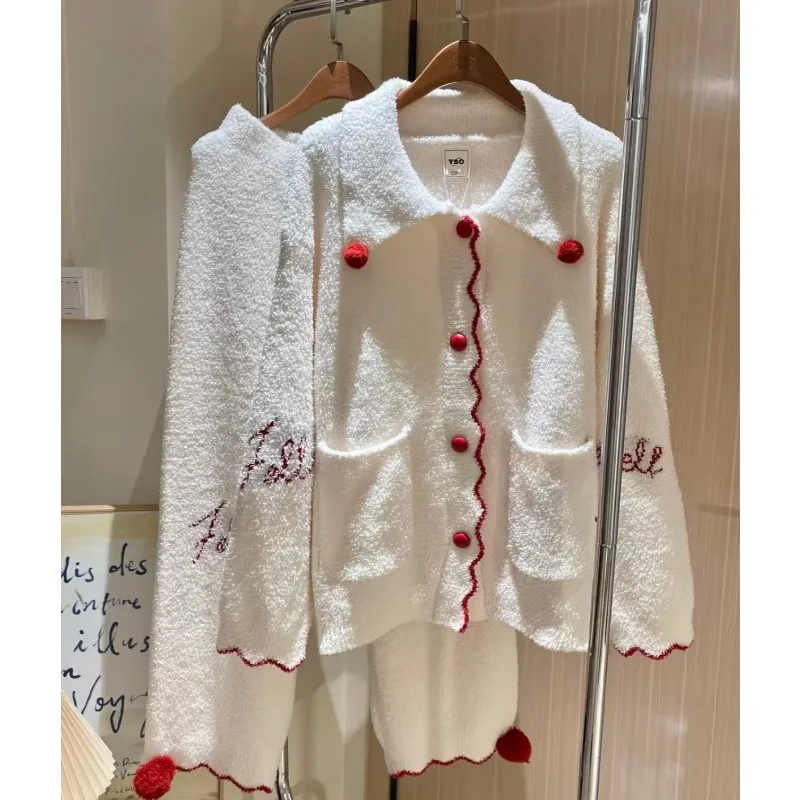 Novo conjunto de pijama de design minimalista 2025, adequado para sair ou dormir em casa, macio, confortável e quente