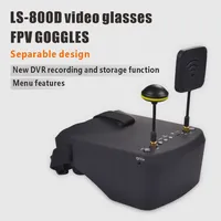 LS 800D Video Glasses 5.8G FPV Goggles Portable 5.8G RC Goggles with Built-in DVR 100% Satisfaction Guaranteed