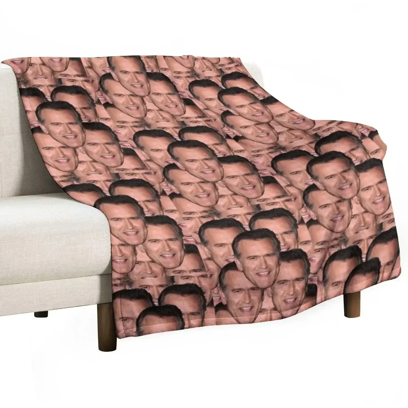 

Bruce Campbell Evil Dead Head Shot Throw Blanket Wrinkle Resistant Lightweight Blanket