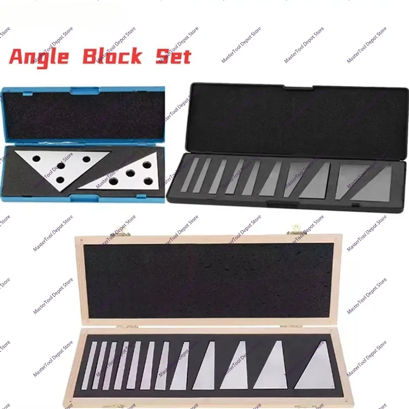 1-30 Degree Precision Ground Durable Angle Block Set 2 Piece Set Lathe Milling Machine Craftsman Tool Angle Block Gauge