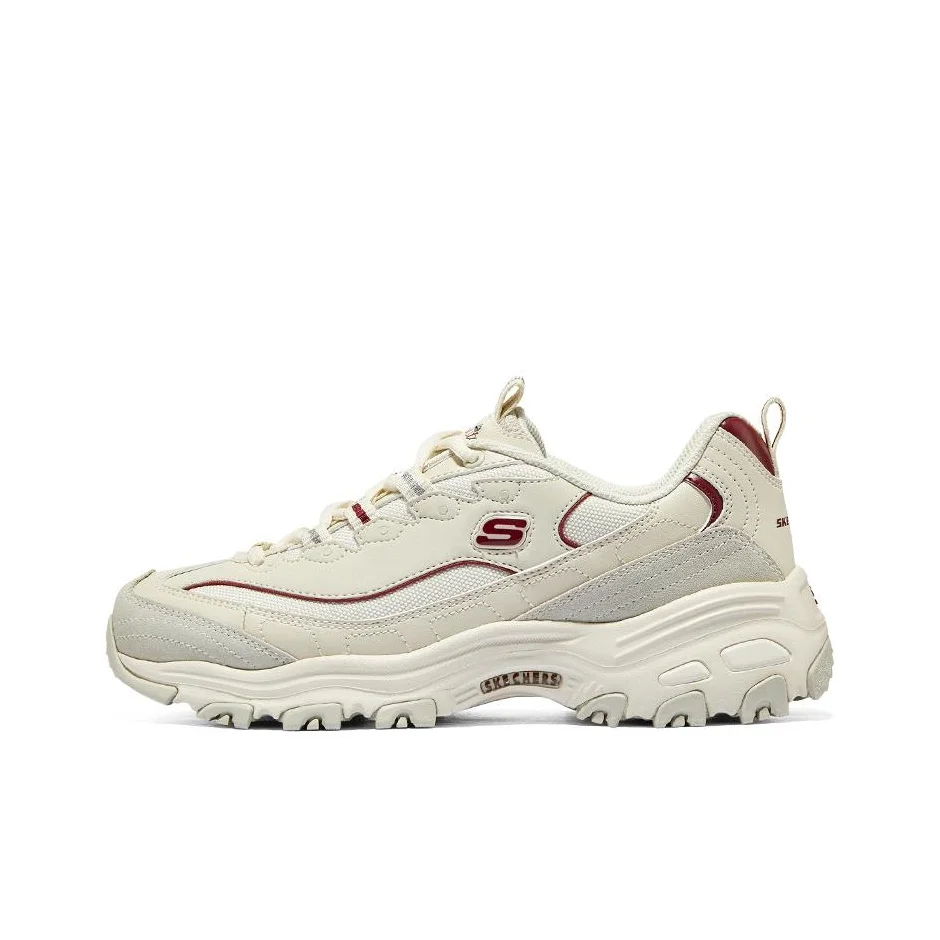 Skechers D'Lites 1.0 Mocha Bear Textile, Synthetic Leather, Split Cow Leather 896145-NTBG