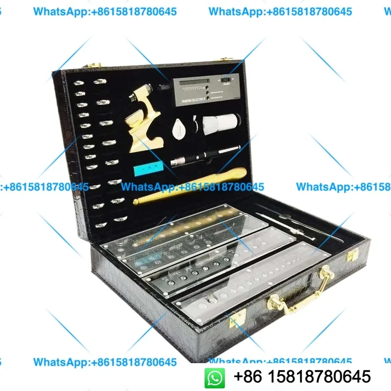 For Jewelry Store Diamond Ring Sales Appraisal Testing Toolbox Diamond 4C Grading Colorimetric Size Tool Set