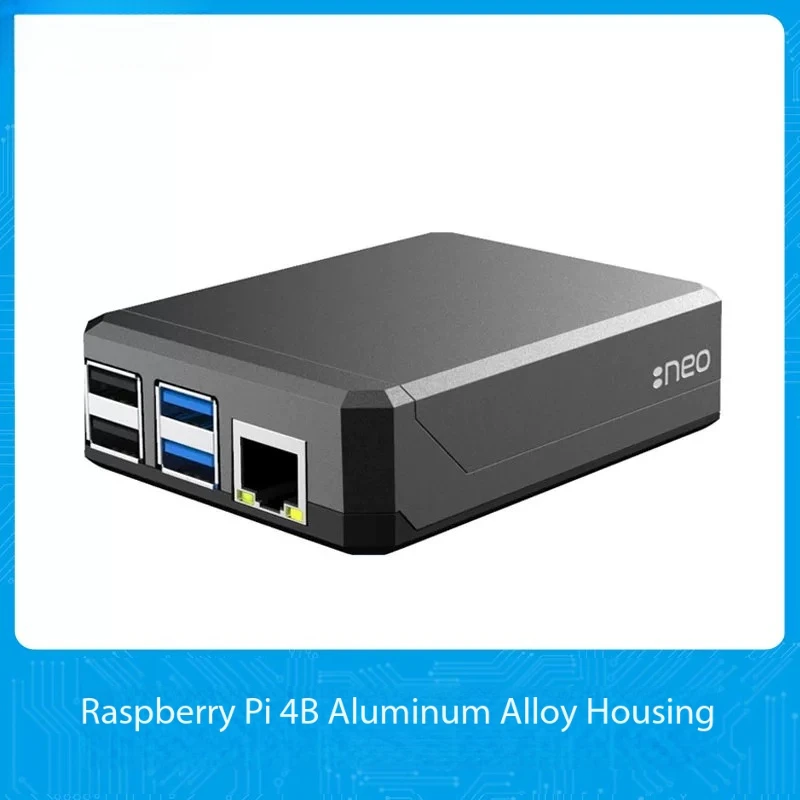 Argon Neo Aluminum Alloy Case for Raspberry Pi 4B with Sliding Magnetic Cover and Active Cooling