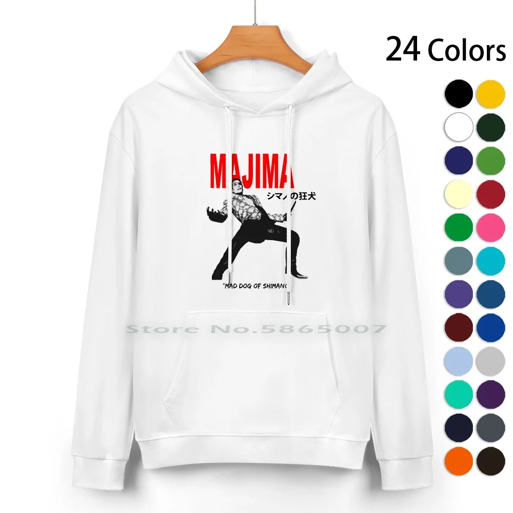 Majima Mad Dog Of Pure Cotton Hoodie Sweater 24 Colors Yakuza Majima Goro Kiryu Hannya Japanese Ps2 Ps3 Ps4 Mad Dog Kiwami Nani