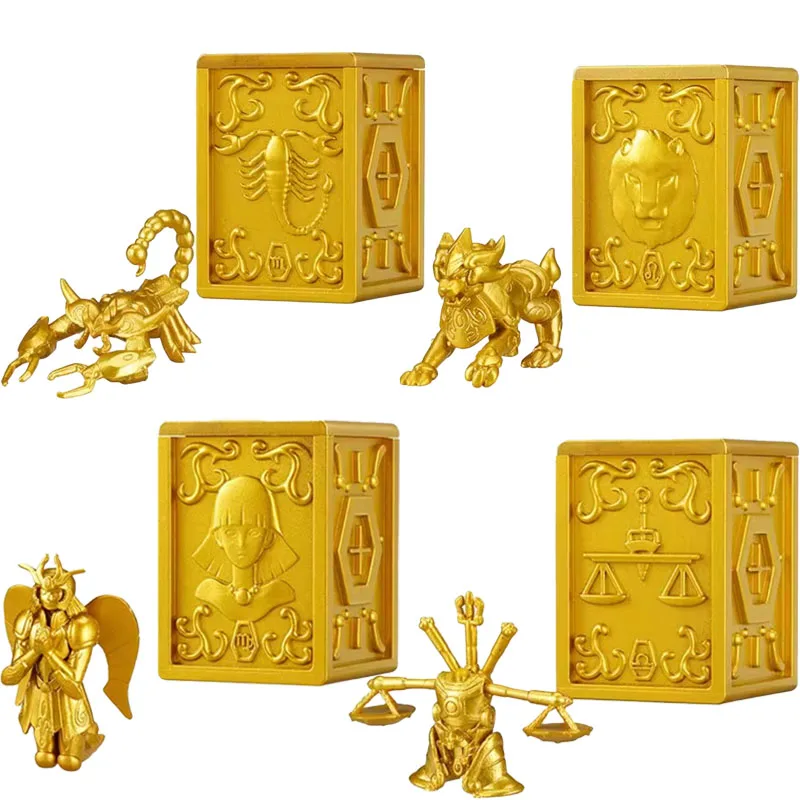 Bandai 4PCS Gashapon Saint Seiya Maagd Anime Speelgoed Voor Kinderen Action Figure Geschenken Collectible Model Ornamenten