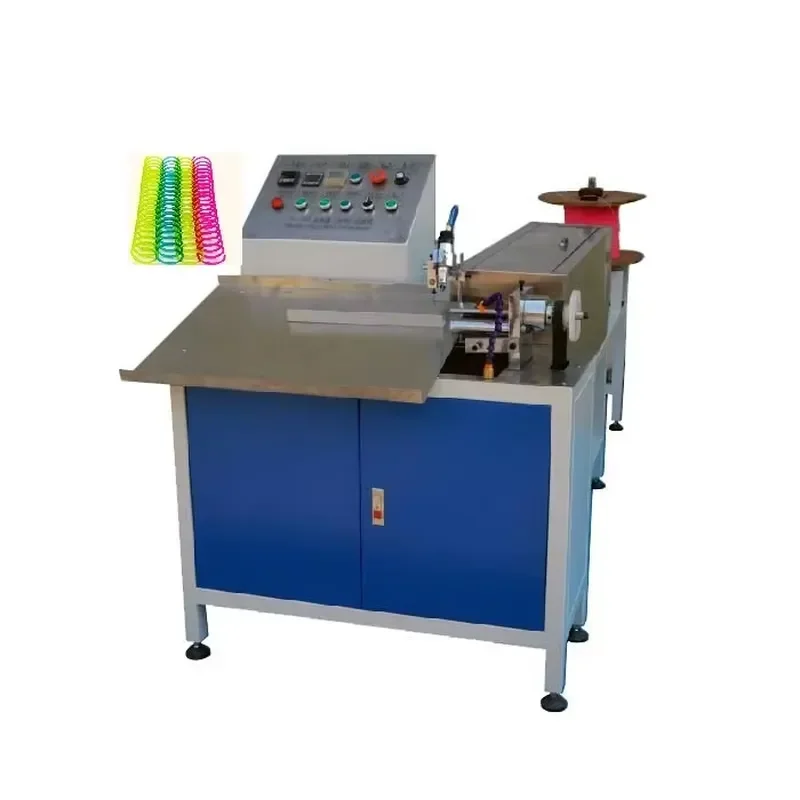 hot sale Automatic PVC Notebook Single Coil Forming Cutting Maker Machines Plastic Spiral Coil Forming Machine Wire Forming