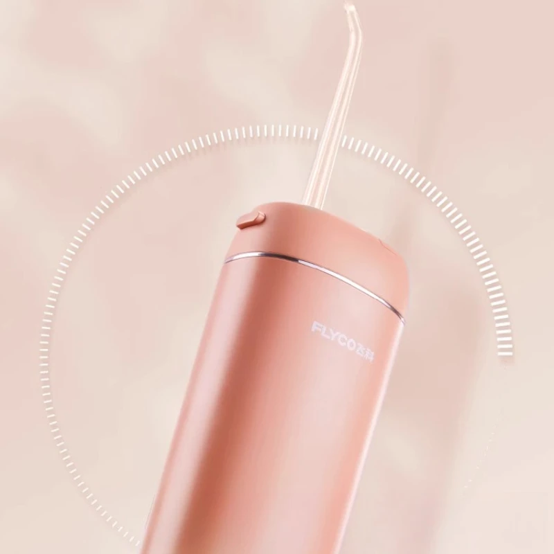 FLYCO الكهربائية عن طريق الفم الري المحمولة جهاز تنظيف الأسنان بالماء مع 4 طرق IPX7 مقاوم للماء خزان 180 مللي للسفر المنزل العناية بالفم