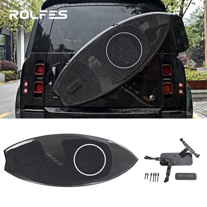 

Подходит для Land Rover Defender 90/110/130, задняя декоративная модификация доски для серфинга из углеродного волокна и смолы 20-25