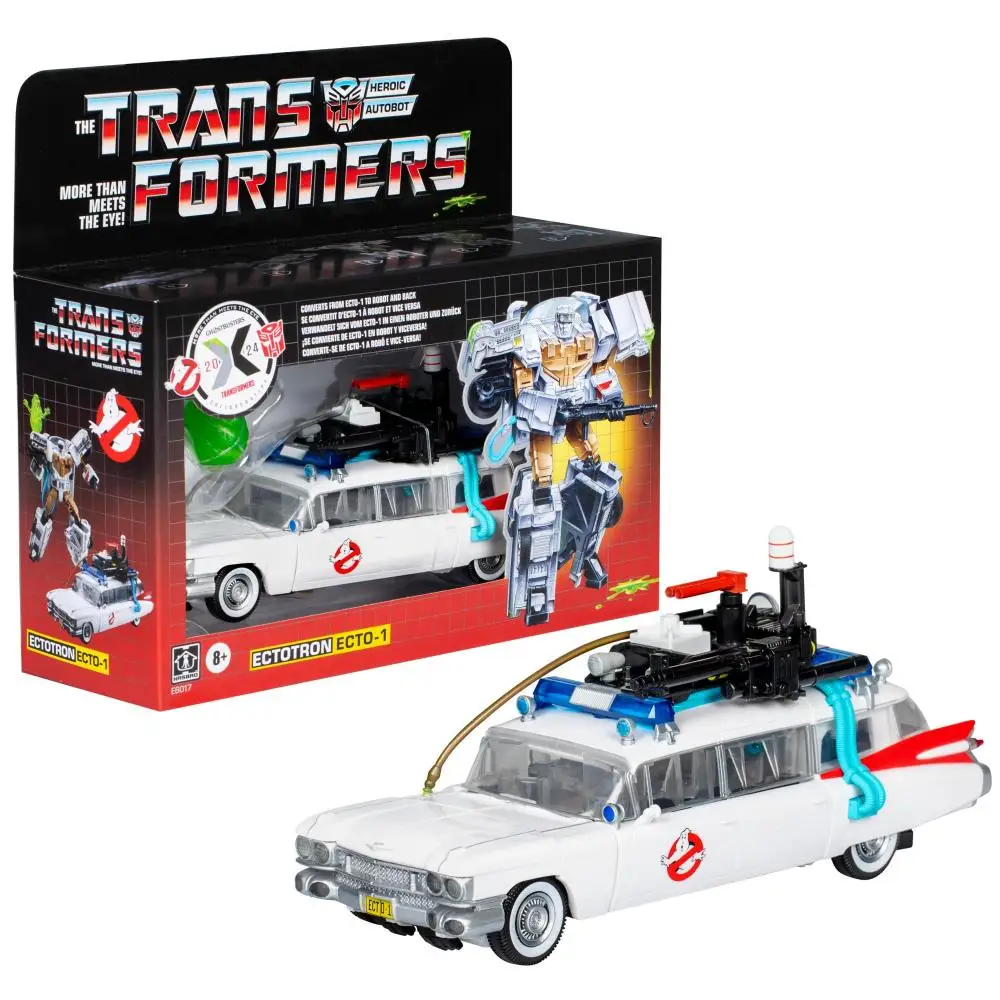 Transformers colaborativo Ghostbusters X Transformers Ectotron figura coleccionable juguete regalo de vacaciones