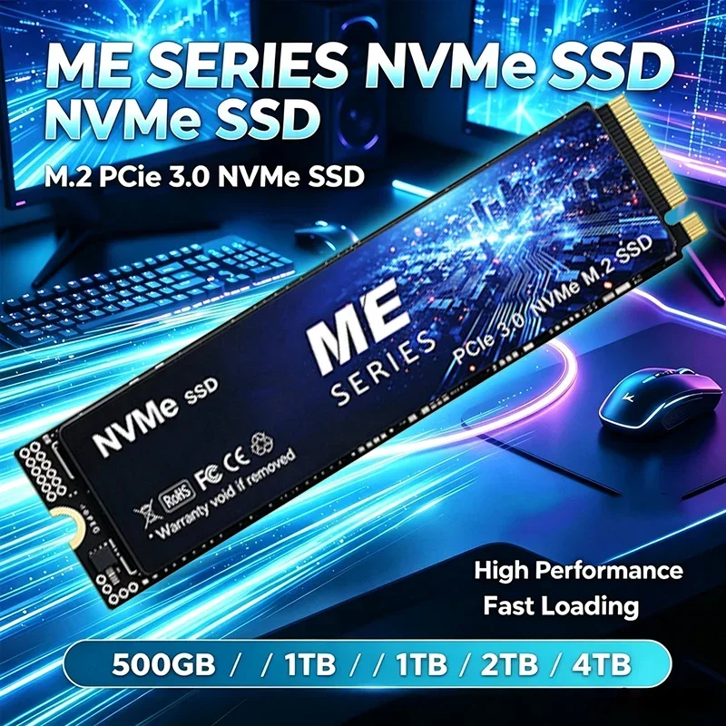 2026 New ME SERIES SSD M2 PCIe3.0 NVMe SSD 500G 1TB 2TB 500GB 4TB Hard Drive High Speed Internal Solid State for Laptop Desktop
