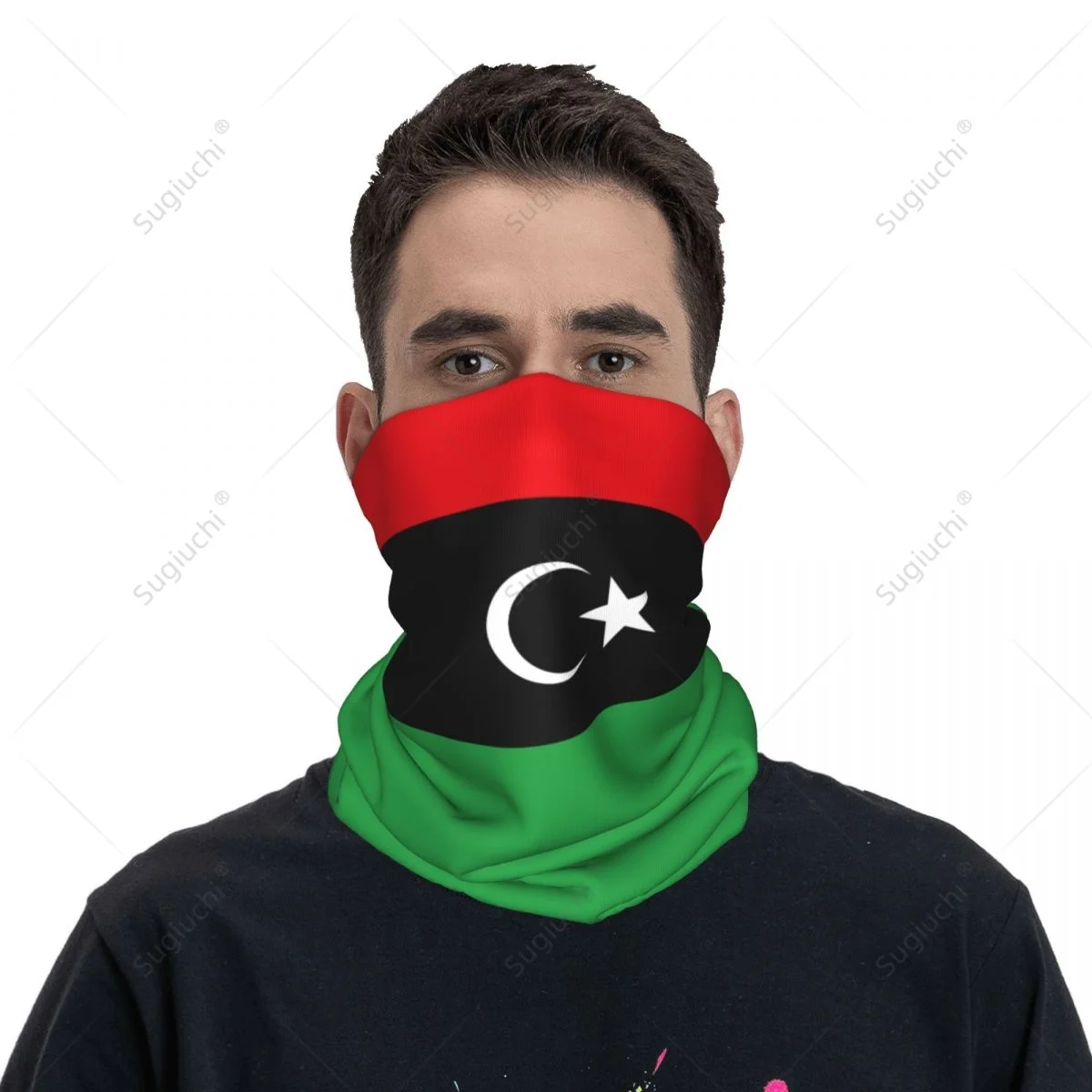 

Unisex Libya Flag Neckerchief Scarf Neck Face Mask Scarves Neck Warmer Seamless Bandana Headwear Cycling Hiking