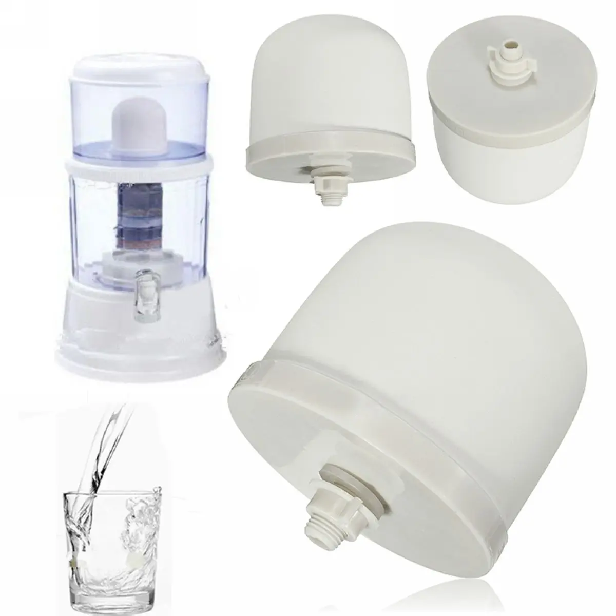 Água Nova Filtro Sistema Cartucho Mineral Purificador 02 a 05 Mícron Cúpula Cerâmica