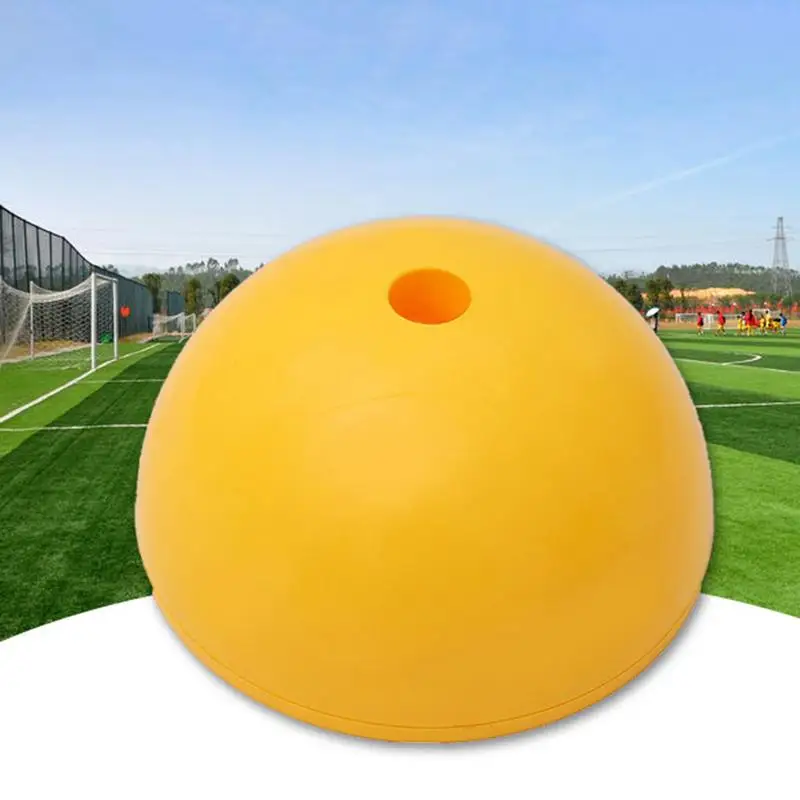 Boundary Poles Base Water-Filled Weighted Pole Base Football Field Equipment Yellow Boundary Poles Base For Soccer Fields