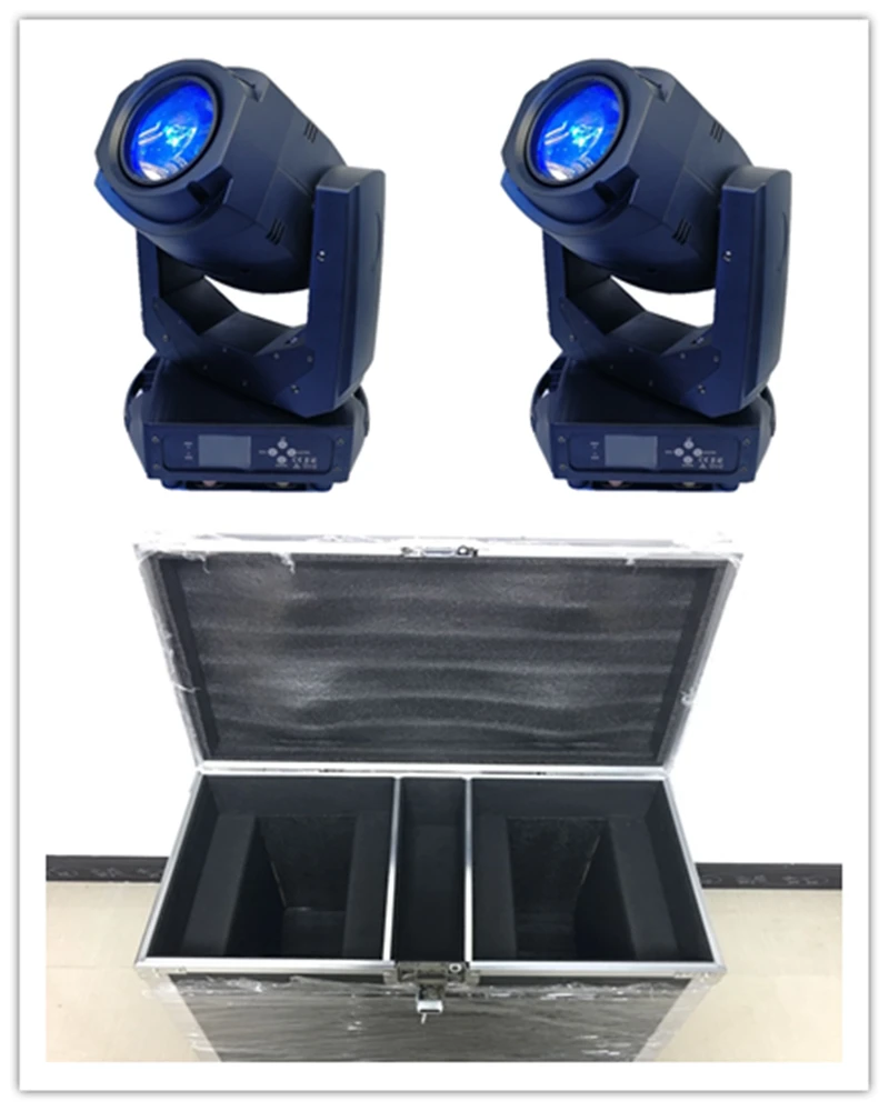 2pcs with flightcase 200w Spot Led Moving Head 5R moving head Beam zoom Gobo 2in1 DJ disco stage KTV Bar Wedding Light