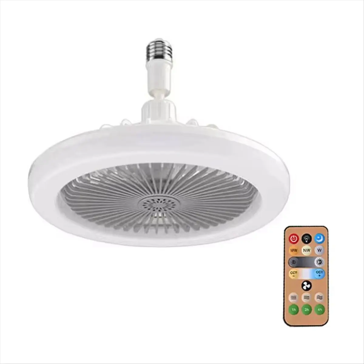 Perfect Fit 30W Aromatherapy Fan Light E27 Ceiling Fan Lamp 360°Rotating Remote Control Tri Color Lighting LED Living Room