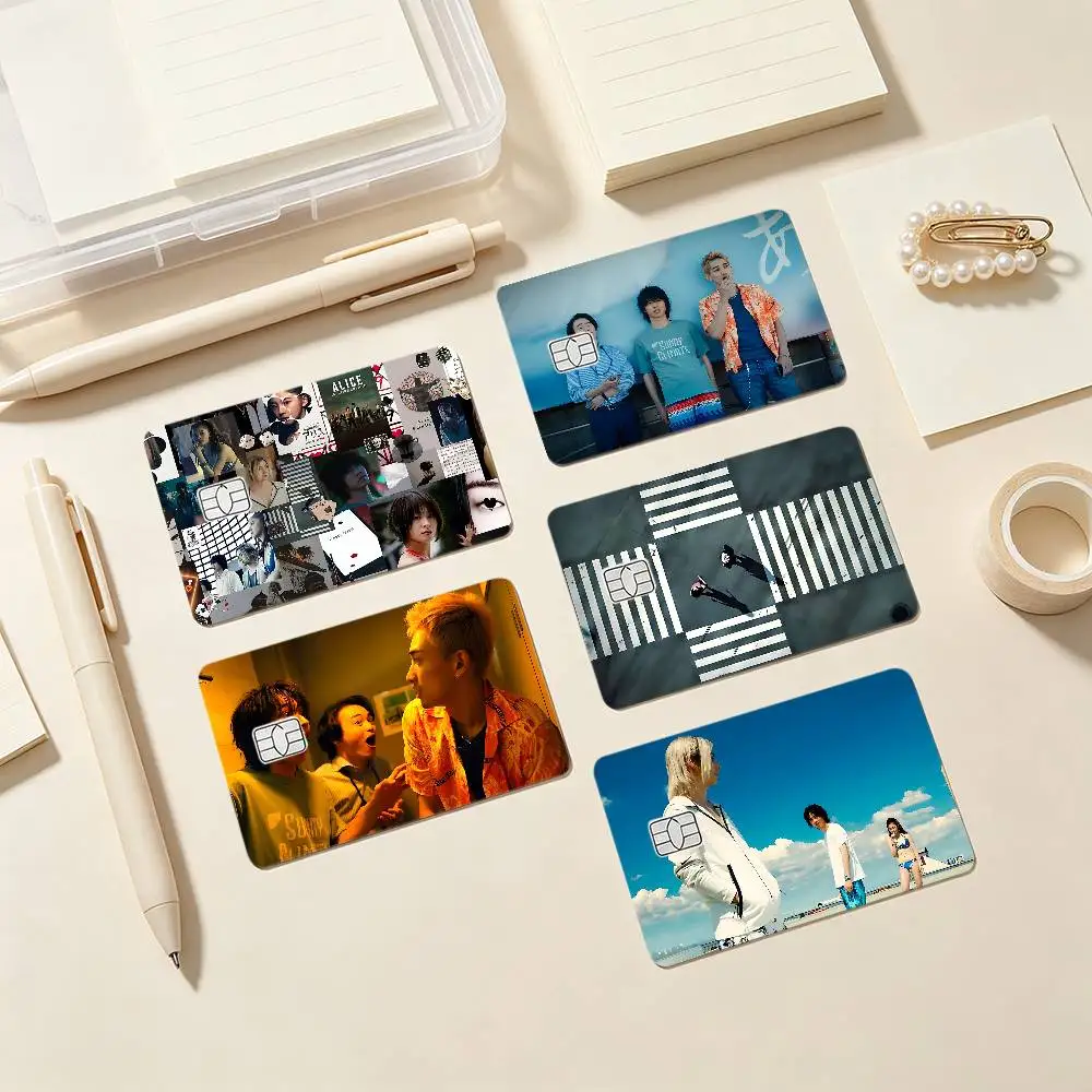 A-Alice In Borderland Card Stickers Credit Card DIY Card Protector Stickers Waterproof Film Skin Cover