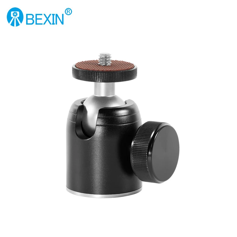 BEXIN K-26A Mini Ball Head Universal Camera Tripod Panoramic Adapter Ball Head for DSLR Camera Phone Video Live Photography