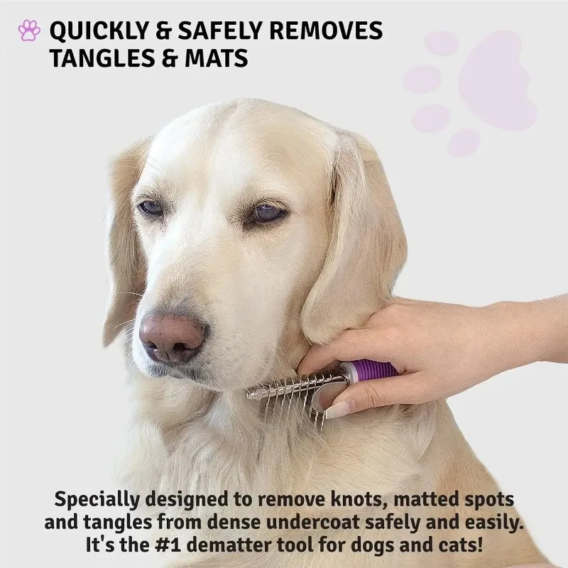 

Pet Hair Removal Rake Comb Tool Dog Rake Brush Dog Brush Poodle Cat Comb Steel Metal Dog Comb Combing Matte or Knotted Hair